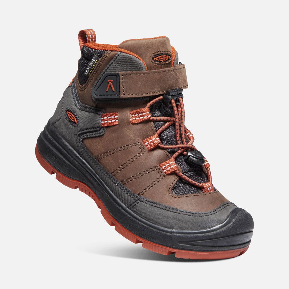 Botas de Seguridad Keen Mexico Marrom - Niños Redwood Waterproof - NJ2758930